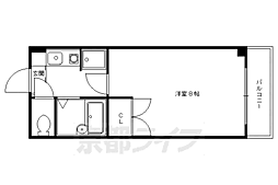 サキゾーメゾンシモガモ 1Kの間取図画像