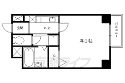 サムティ上堀川 1Kの間取図画像