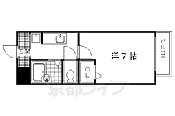 あゆま邸 1Kの間取図画像
