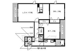 JR関西本線 平城山駅 3.6km 2階/-