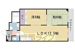 光和ビル 2LDKの間取図画像
