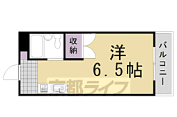 コーポ葛野 1Kの間取図画像