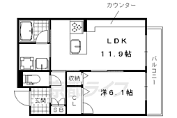 シャーメゾン四条桂川 2階