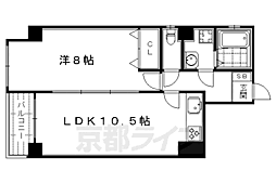 シャトー・ラ・ドゥーブ 1LDKの間取図画像