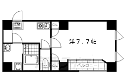 BAUHAUSKITAYAMA 1Kの間取図画像