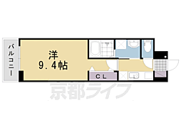 グランクレスタシエル 1Kの間取図画像