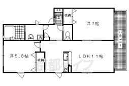ドミール嵯峨野 1階
