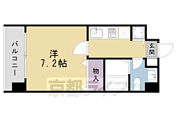 グランドパレス西大路 1Kの間取図画像