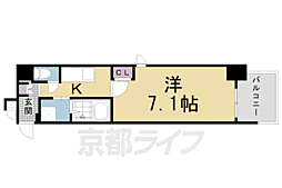 EsTRUTH KYOTO 1Kの間取図画像