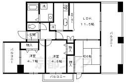 パインフィールド洛南 3LDKの間取図画像