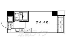 プラネシア京都 1Kの間取図画像