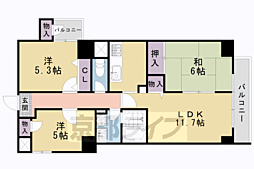 パインフィールド吉祥院 3LDKの間取図画像