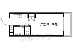 メゾンフレール 1Kの間取図画像