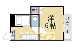 華陽ハイツ 1Kの間取図画像