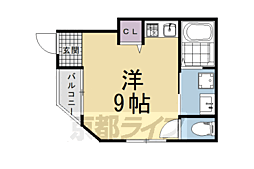 アリスタ仏教大学前10 ワンルームの間取図画像