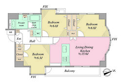間取図画像 3LDK