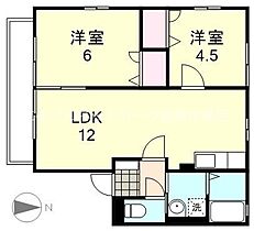 オアゾ　A棟 202 ｜ 岡山県倉敷市玉島乙島7300-9（賃貸アパート2LDK・2階・49.85㎡） その2