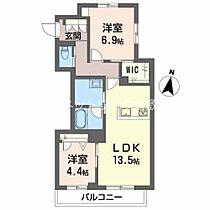 岡山県倉敷市福井60-4（賃貸マンション2LDK・3階・62.49㎡） その2