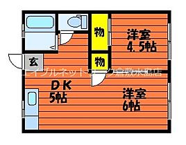 岡山県倉敷市栗坂317-2（賃貸アパート1LDK・2階・30.60㎡） その2