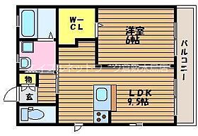 ティエラＡ 102 ｜ 岡山県倉敷市上東382-1（賃貸アパート1LDK・1階・40.74㎡） その2