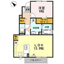 ファーデン・ハウス 106 ｜ 岡山県倉敷市児島稗田町1795-11（賃貸アパート1LDK・1階・51.15㎡） その2