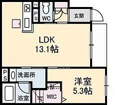 岡山県倉敷市大内1123-3（賃貸アパート1LDK・1階・44.40㎡） その2