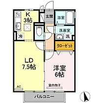 岡山県倉敷市中島580-10（賃貸アパート1LDK・1階・40.07㎡） その2