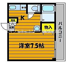 岡山県倉敷市稲荷町7-7（賃貸マンション1K・2階・23.00㎡） その2