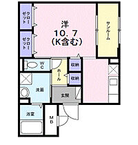 岡山県倉敷市川西町6-7（賃貸マンション1R・1階・38.91㎡） その2