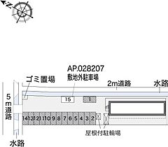 岡山県倉敷市上東1089-6（賃貸アパート1K・2階・26.49㎡） その3