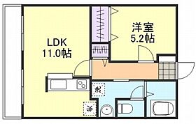 岡山県倉敷市新田2841-13（賃貸アパート1LDK・2階・39.74㎡） その2