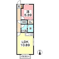 岡山県倉敷市茶屋町1585-3（賃貸アパート1LDK・2階・40.00㎡） その2