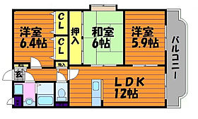 岡山県倉敷市新倉敷駅前3丁目25（賃貸マンション3LDK・2階・69.49㎡） その2