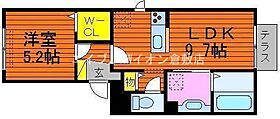 岡山県倉敷市西阿知町（賃貸アパート1LDK・1階・40.04㎡） その2