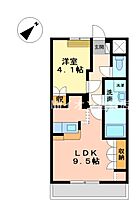 岡山県倉敷市中島（賃貸アパート1LDK・1階・36.00㎡） その2