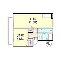 岡山県倉敷市西富井1231-1（賃貸アパート1LDK・2階・42.66㎡） その2