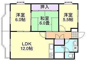 岡山県倉敷市白楽町321-3（賃貸マンション3LDK・4階・66.00㎡） その2