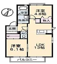 岡山県倉敷市玉島長尾268-6（賃貸アパート2LDK・2階・54.78㎡） その2