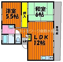 岡山県倉敷市粒江2196-2（賃貸アパート2LDK・1階・50.90㎡） その2