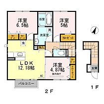 岡山県倉敷市東塚3丁目18-35（賃貸アパート3LDK・2階・72.41㎡） その2