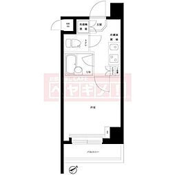ルーブル南池袋 1Kの間取図画像