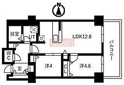 シティコート目黒4号棟 2LDKの間取図画像