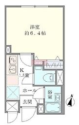 LiveCasa板橋大山 1Kの間取図画像