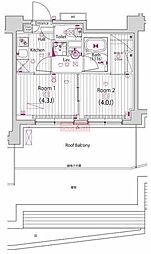 ガーラ・プレシャス練馬 2Kの間取図画像