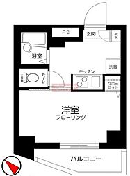 スカイコート大塚2 1Kの間取図画像