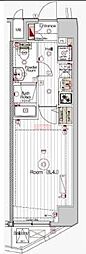 マキシブ桜台ベルグレード 1Kの間取図画像