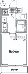 スカイコート中村橋第3 1Kの間取図画像