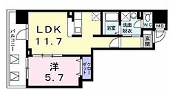 ルミナス 1LDKの間取図画像