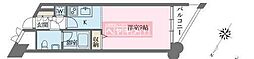ドゥーエ学芸大学 ワンルームの間取図画像
