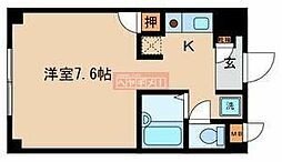 ヒルサイドコート西品川 ワンルームの間取図画像